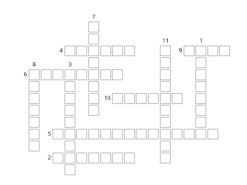 Bedroom furniture Crossword