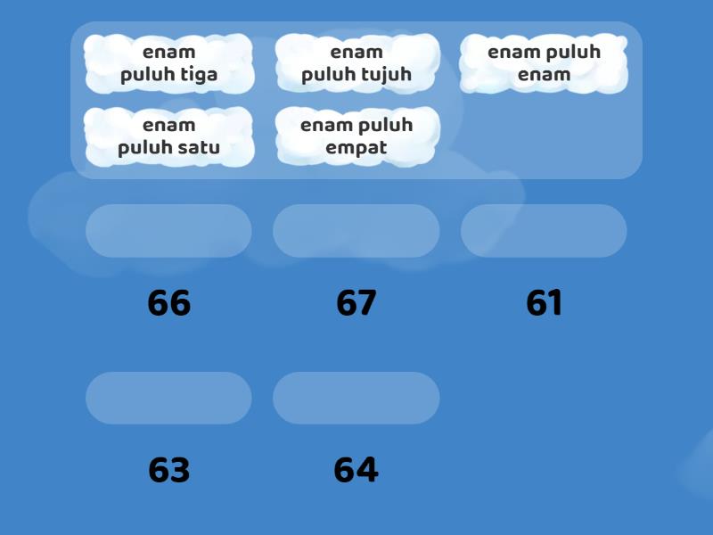 Pasangkan Nama Bilangan Dengan Lambang Bilangan Berikut. - Połącz W Pary