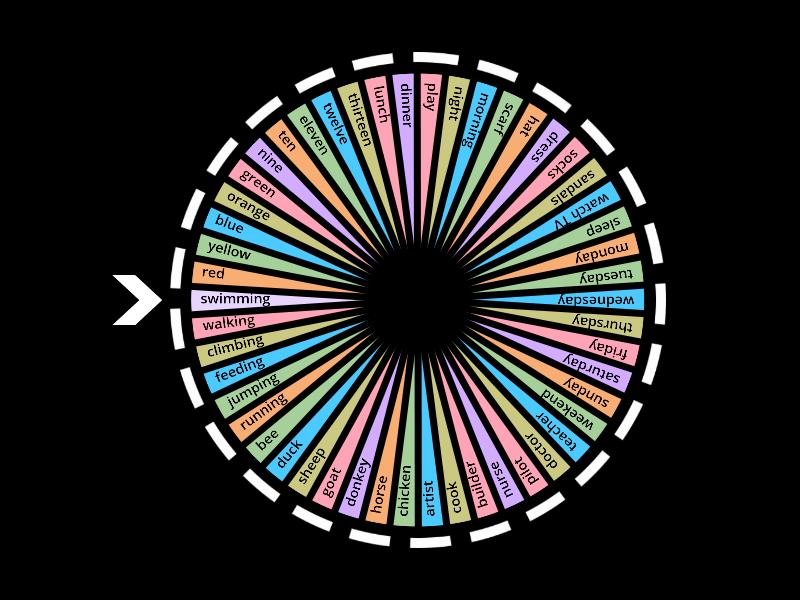 SPELLING BEE Grade 2 - Random wheel