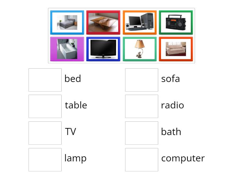 Objects in the house - Match up