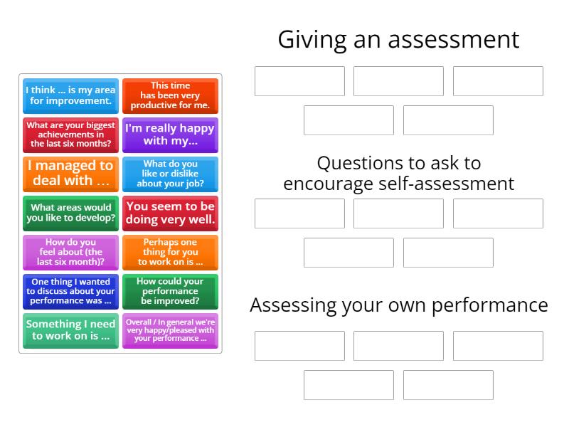 Performance Assessment - Group sort