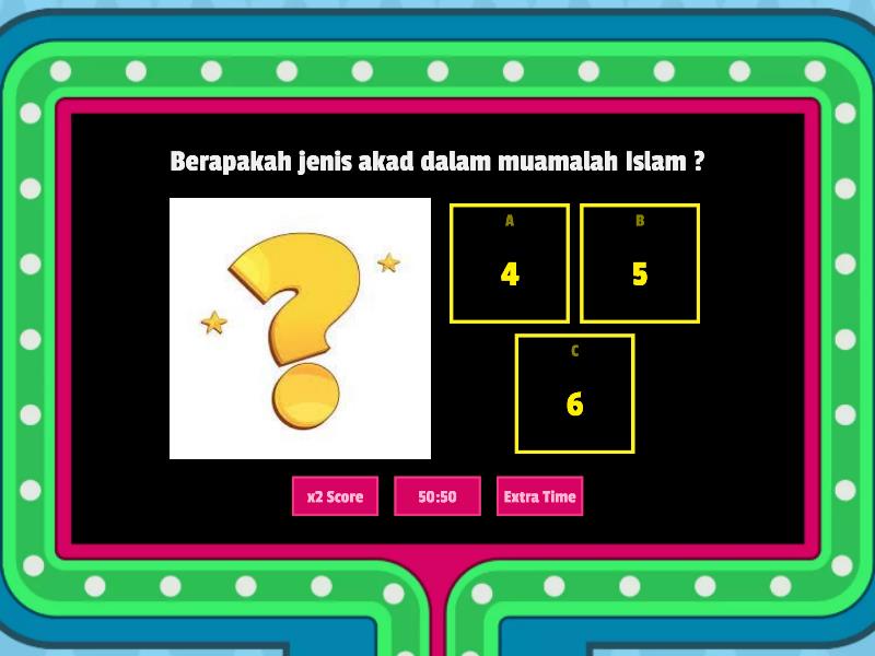 JENIS AKAD DALAM MUAMALAH ISLAM - Gameshow Quiz