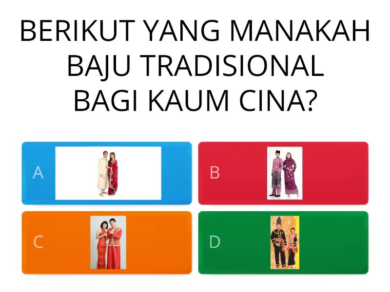 KENALI BAJU TRADISIONAL WARISAN KITA - Cuestionario