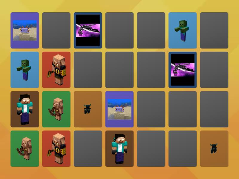 Minecraft - Matching pairs