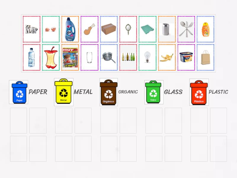 RECYCLING - Group sort