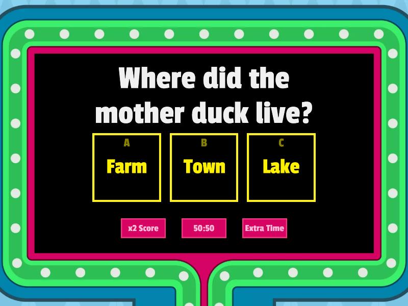 The ugly duckling - Gameshow quiz