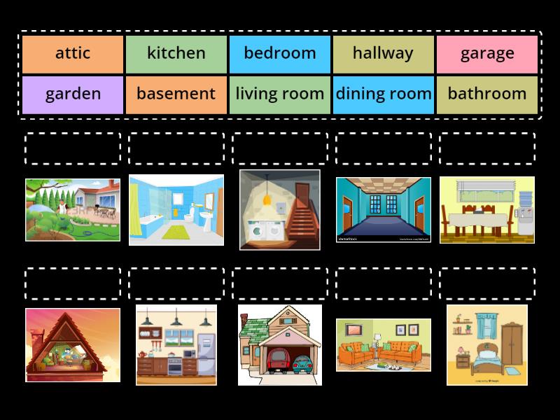 Parts of the house - Une las parejas