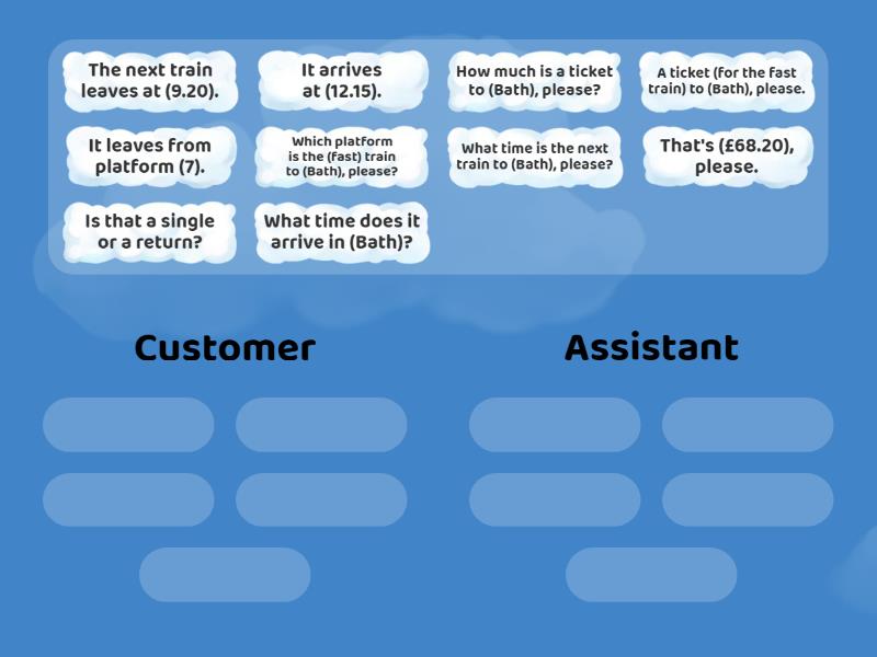 Roadma A1 7D useful Phrases Categorise - Group sort