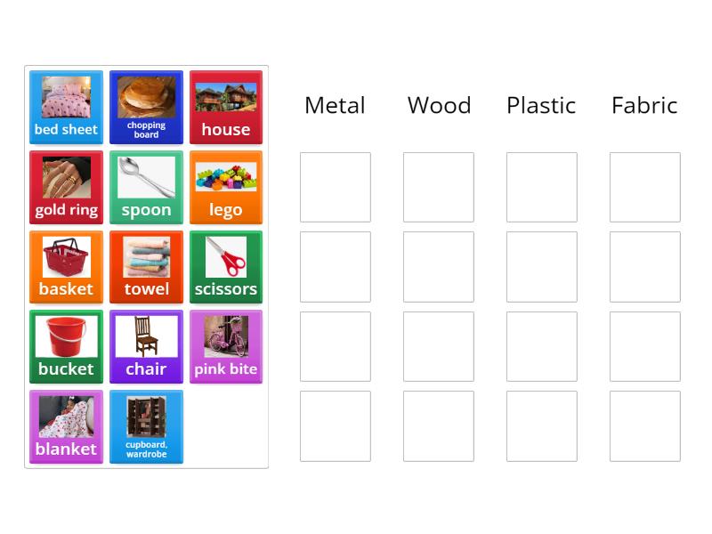 Materials - Group sort
