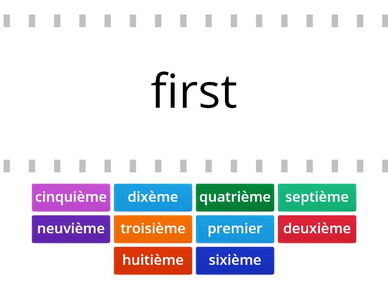 Les Nombres Ordinaux Find The Match