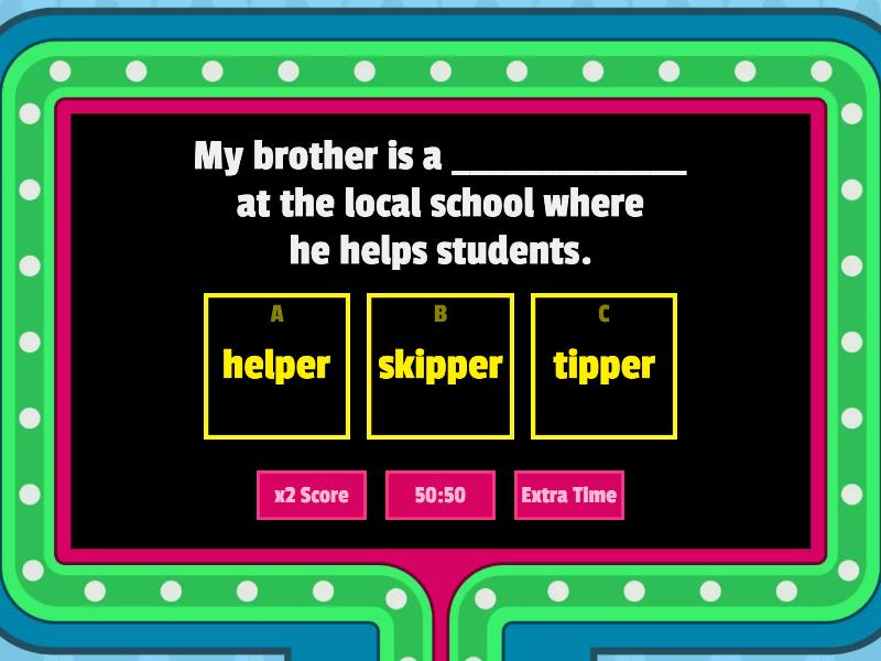 A Person Who ... Game Show - Gameshow quiz