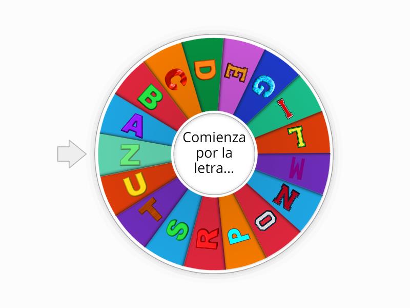 COMIENZA CON LA LETRA... - Rueda aleatoria