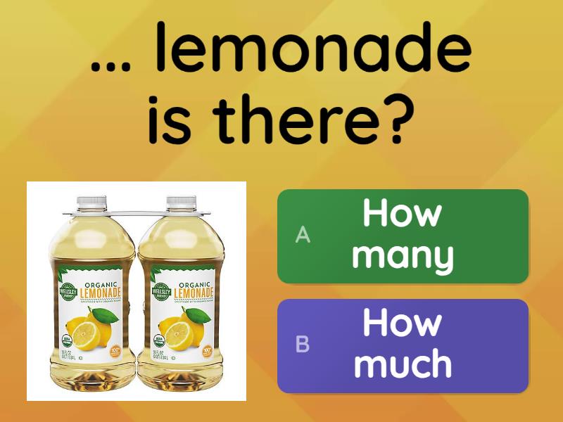 How much, how many - Quiz