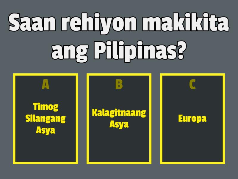 Lokasyon Ng Pilipinas Quiz