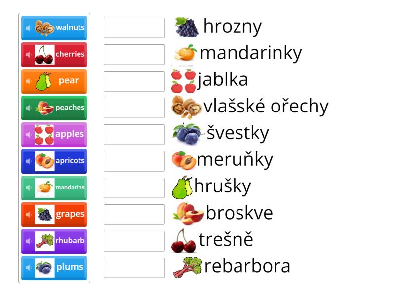 Autumn Fruit - Match up