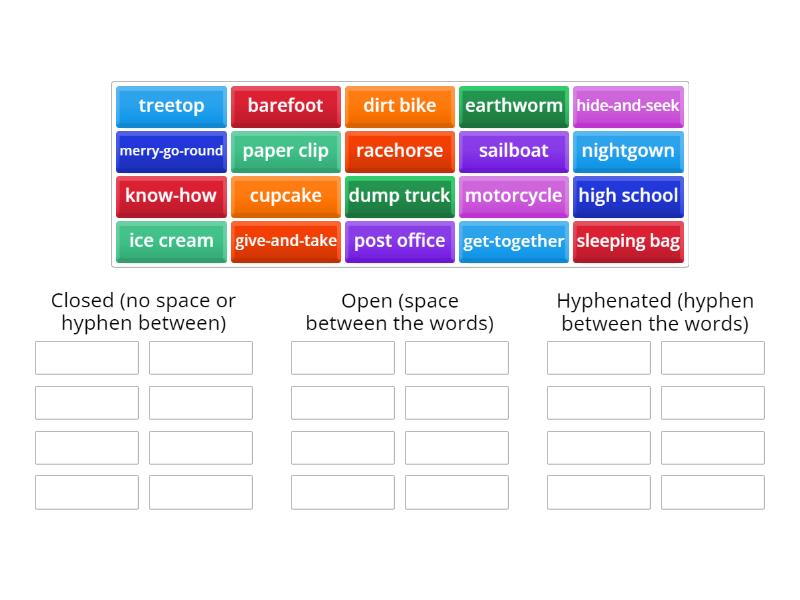 Compound Word Sort - Group sort