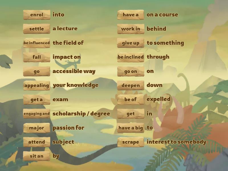 Focus 4, 2nd ed: Unit 1 Collocations - Match up