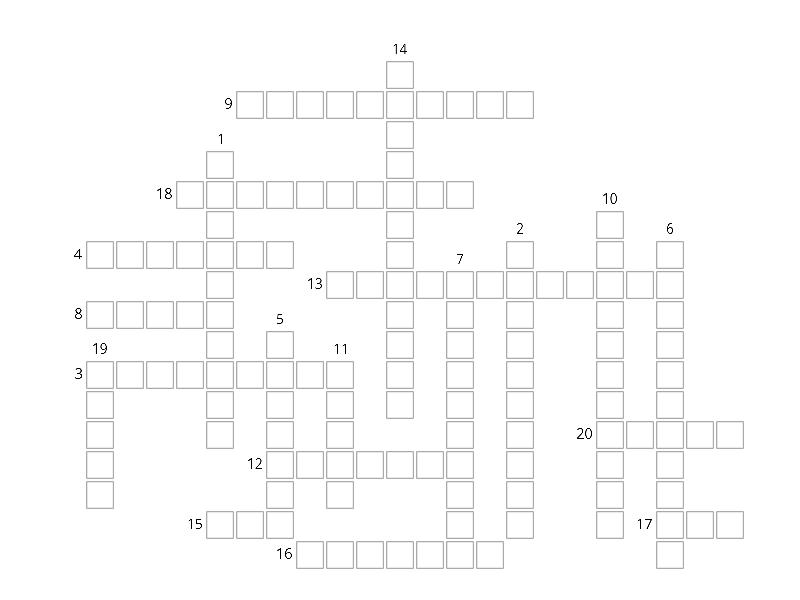 Television Industry Puzzle Crossword