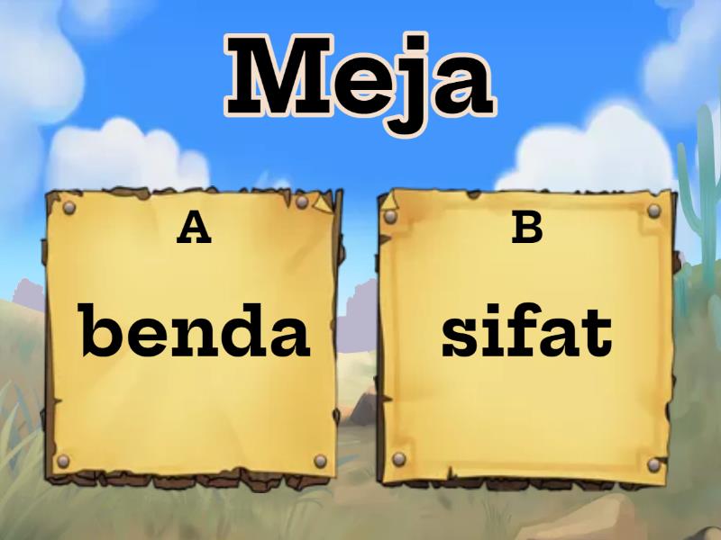 Materi Kata Benda Dan Kata Sifat - Quiz