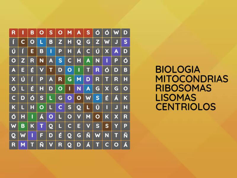 Juego De Biologia Sopa De Letras