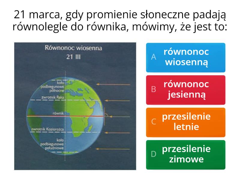 Kopia Ruchy Ziemi Klasa 6 - Test