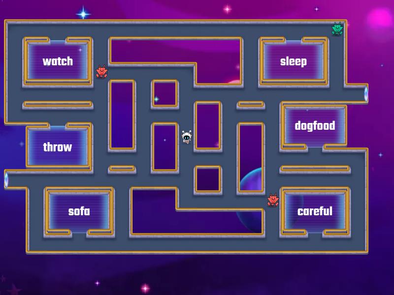Word class maze chase
