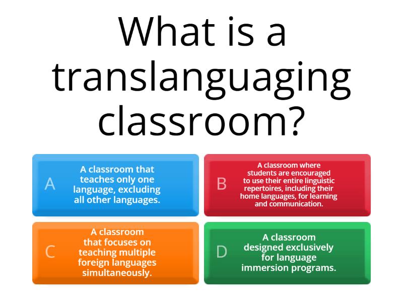 Translanguaging - Quiz