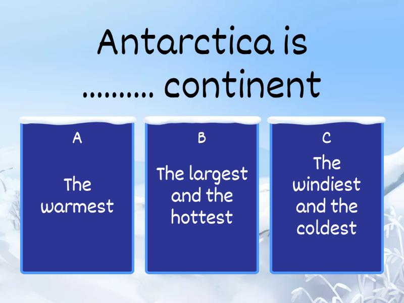 ANTARCTICA QUESTIONS visual data 3