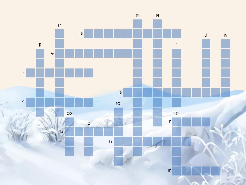 Jingle Bells Crossword