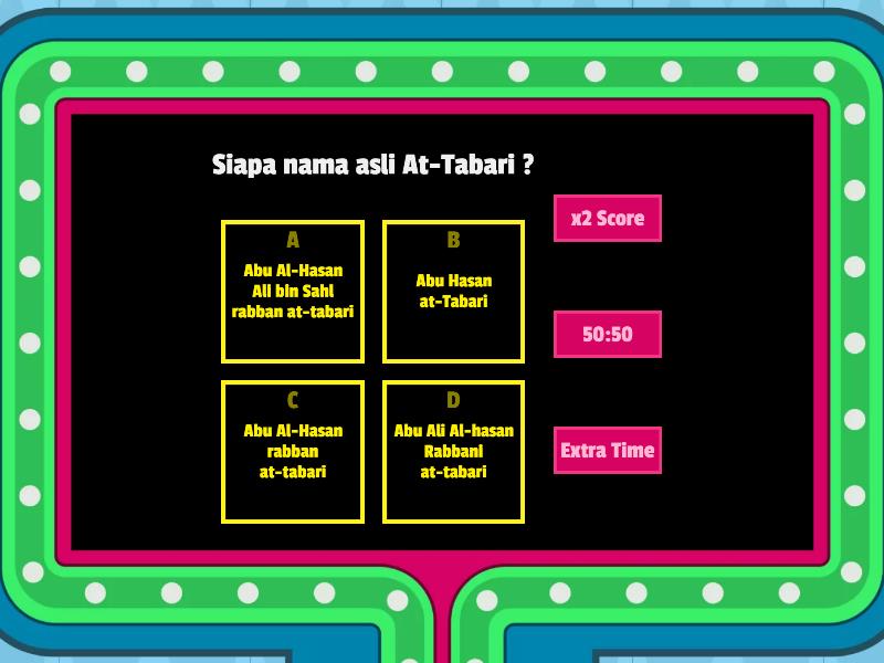 Sejarah Kebudayaan Islam Spielshow Quiz