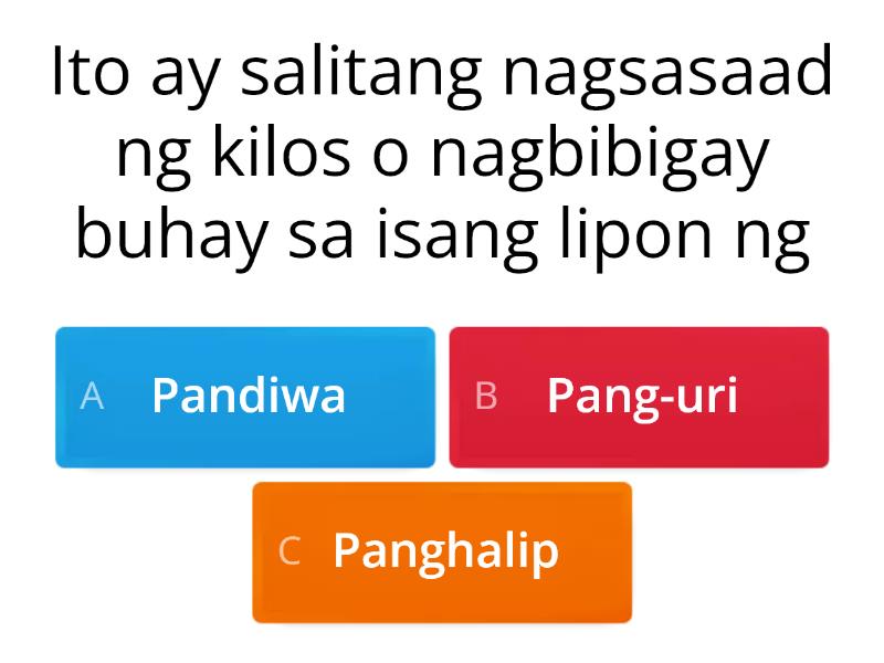 PATUNGKOL SA ASPEKTO NG PANDIWA - Pagsusulit