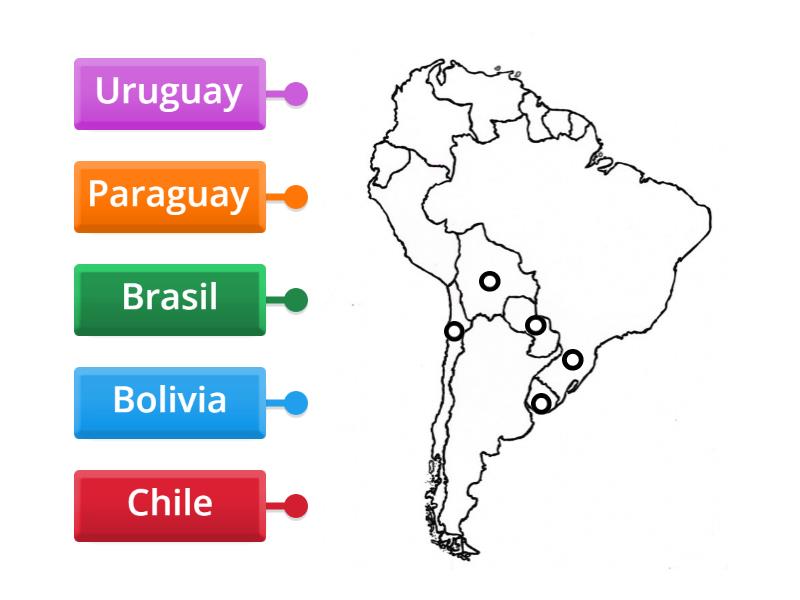 Coloca Los Nombres De Los Paises Que Limitan Con Argentina Labelled Diagram 1467