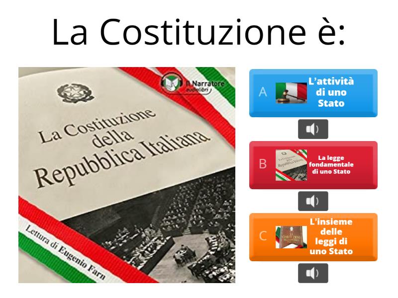 Esploratori Della Costituzione - Cuestionario