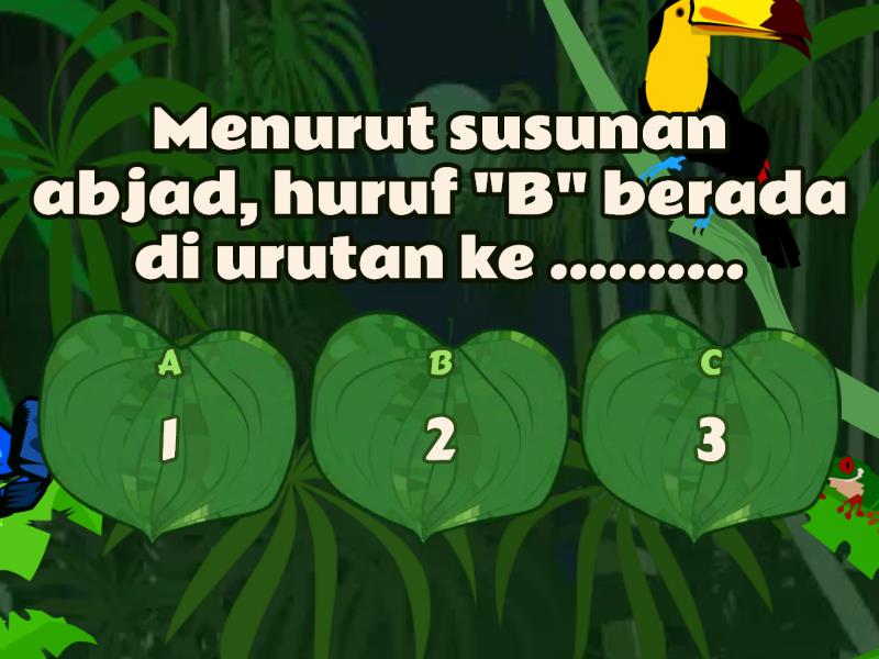 MENGENAL HURUF "B" - Quiz