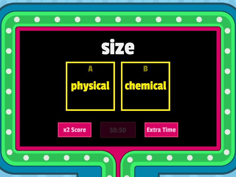 Physical Chemical Property Gameshow Quiz