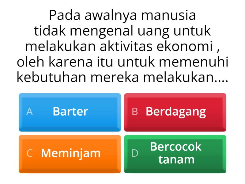 Sejarah Uang - Quiz