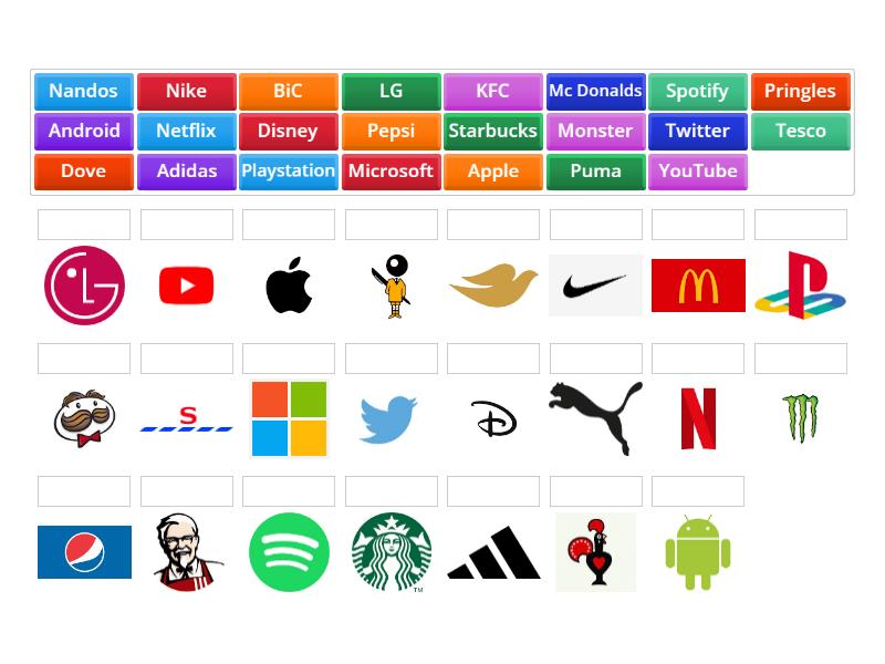 Icebreaker Activity - The Consumer - Brand Names - Match up