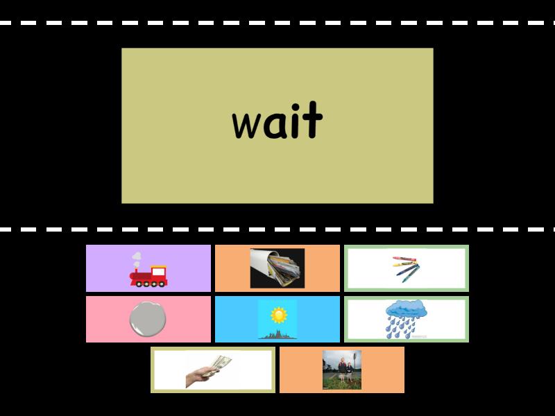 Long Vowel Ai Ay Find The Match