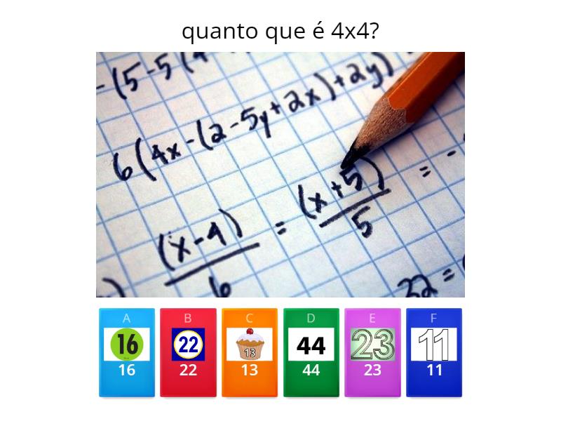 Contas De Matematica Quiz
