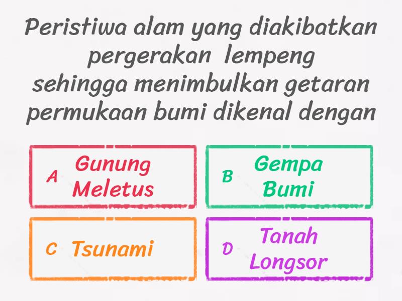 Gempa - Quiz