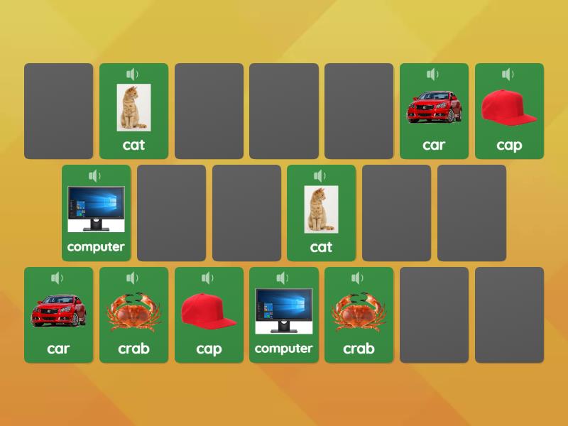 Letter Cc - Matching pairs