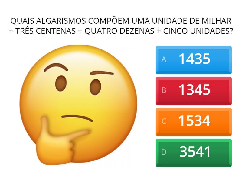 Unidade De Milhar Quiz