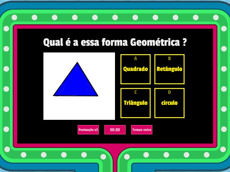 As formas Geometrica - Gameshow quiz