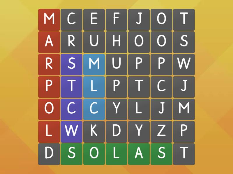 4 pillars of maritime organization - Wordsearch