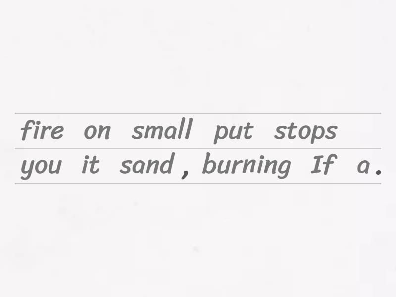 0 Conditional - Unjumble