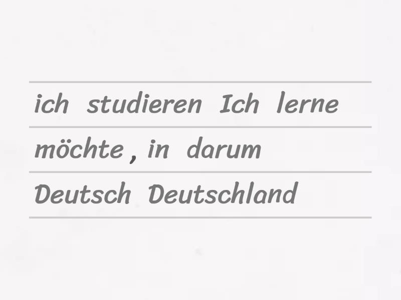 BL-Kurs A2.2 Darum, Deshalb, Deswegen - Die Richtige Reihenfolge