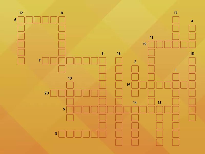 Cruciverba sugli EGIZI - Crossword