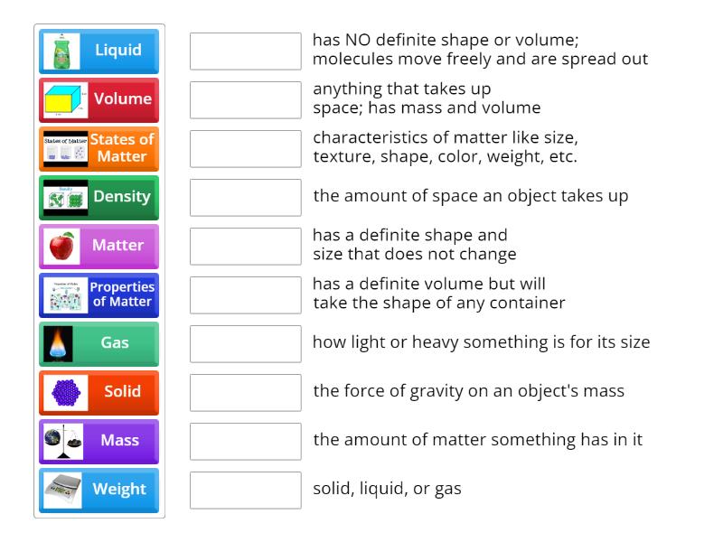 wordwall-properties-of-matter-match-up