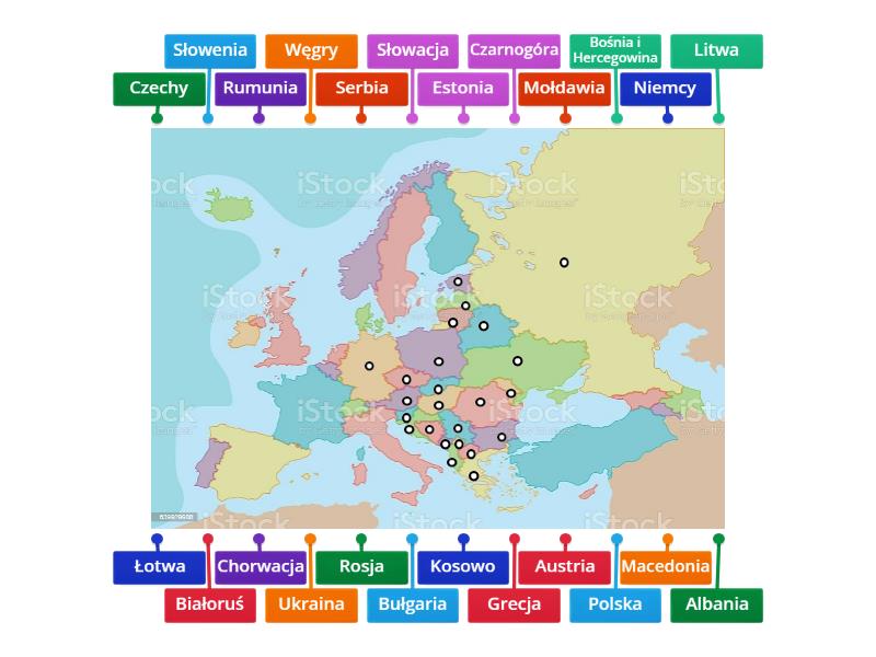 Mapa Polityczna Europy Czesc 1 Labelled Diagram 1135
