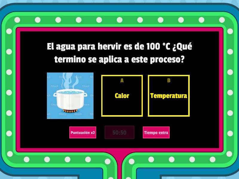 Juego De Calor Y Temperatura - Gameshow Quiz